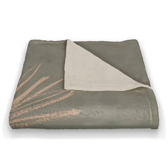 Sunkist Vase Coral Fleece Throw Blanket